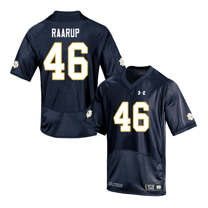 Men #46 Axel Raarup Notre Dame Fighting Irish College Football Jerseys Sale-Navy